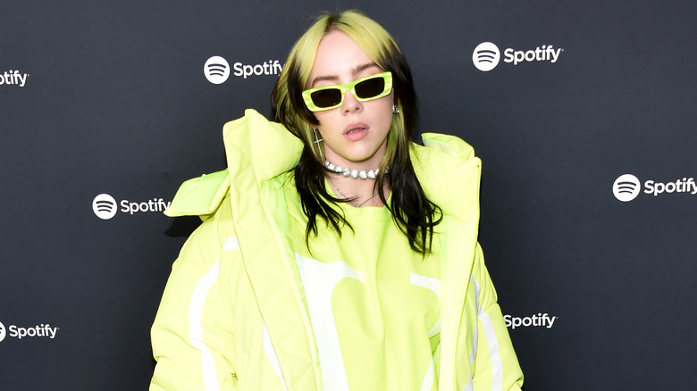 Billie Eilish on the red carpet 