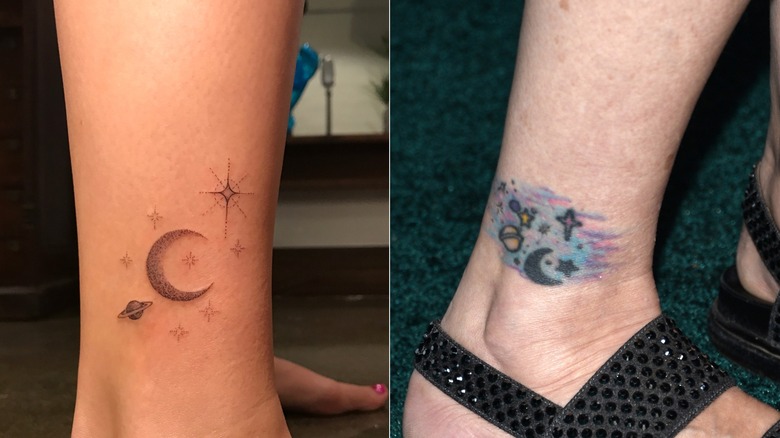 Billie Lourd's 2017 ankle tattoo inspired by mom Carrie Fisher's ink