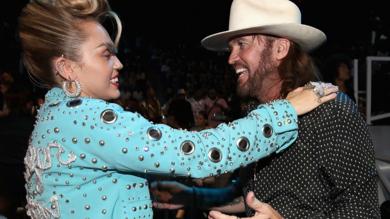 MIley Cyrus and dad Billy Ray Cyrus