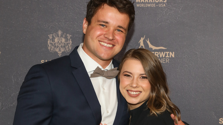 Bindi Irwin and Chandler Powell smiling