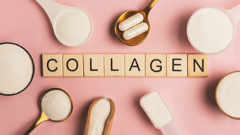 Collagen spelled out with supplements 