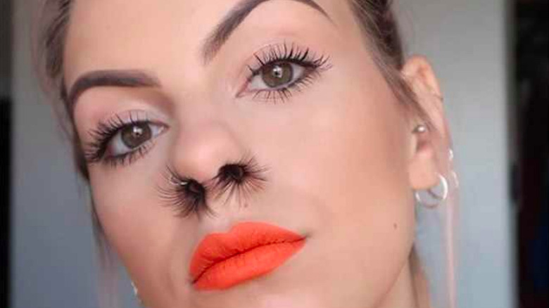 bizarre beauty trend nose hair extensions