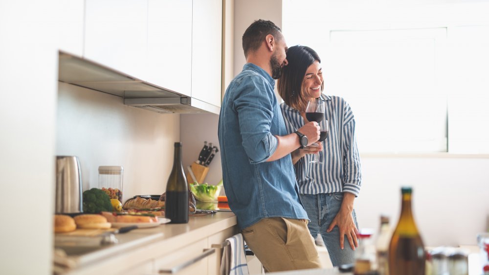 Couple Drinking Wine