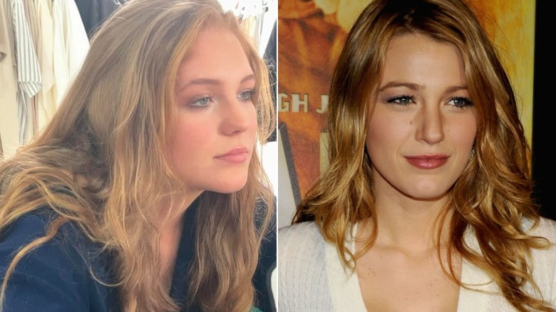 Kate Johnson in a side-by-side comparison with Blake Lively