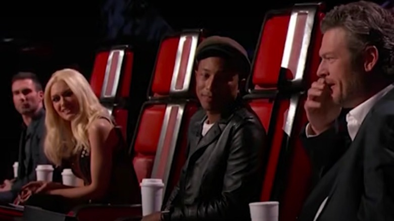 Gwen Stefani and Blake Shelton on The Voice