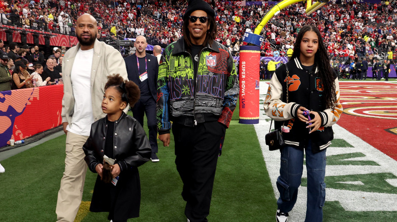 Blue Ivy Carter at the Super Bowl 