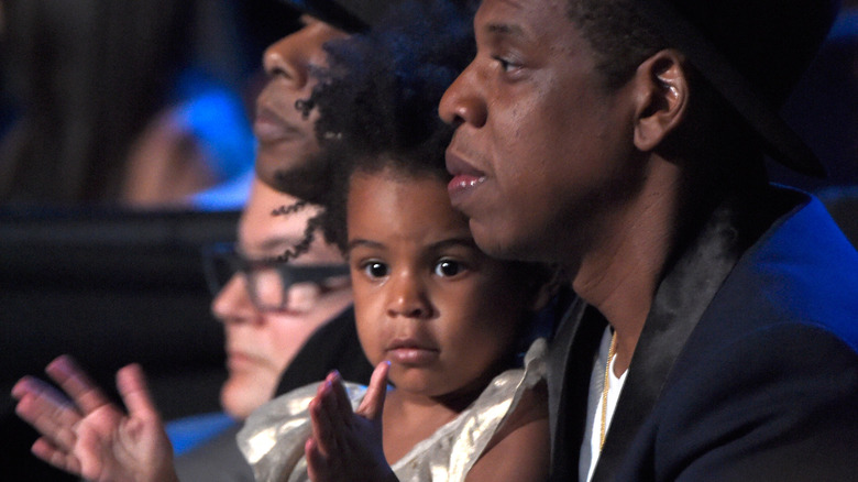 Blue Ivy Carter and Jay-Z