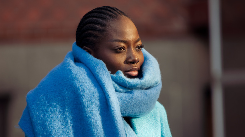 Fashion Week Blue Street Style