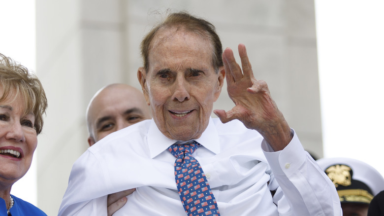 Bob Dole waving