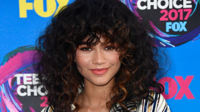 Zendaya with curly hair