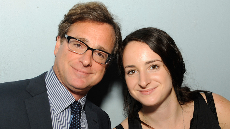 Bob Saget and Lara Saget smiling