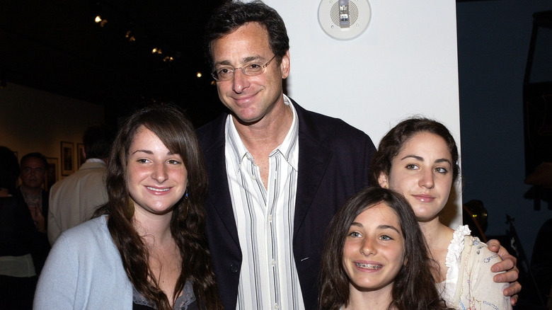 Bob Saget with his three daughters. 