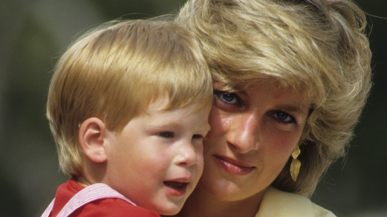 Princess Diana with Prince Harry