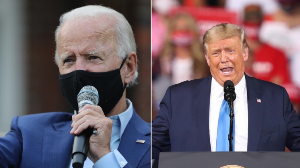 Biden and Trump masks