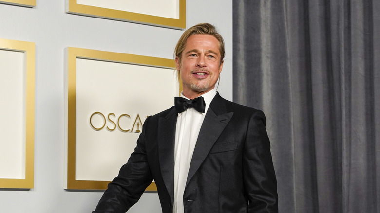 Brad Pitt presents at 2021 Oscar