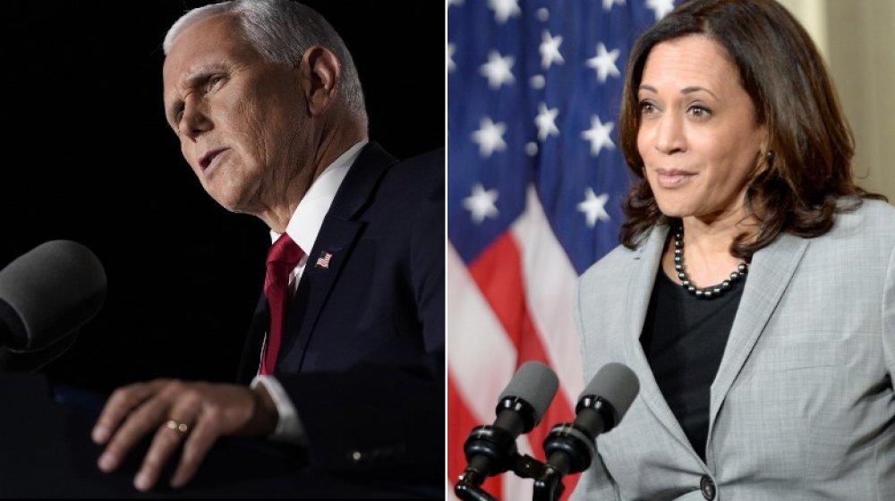 Mike Pence and Kamala Harris