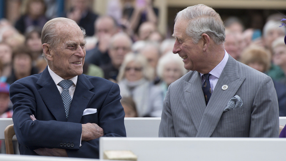 Prince Phillip and Prince Charles