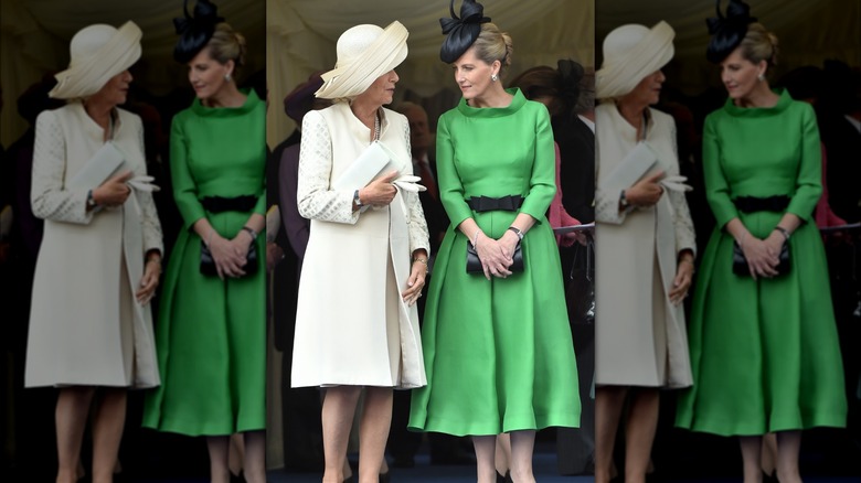 Camilla chats with Duchess Sophie 