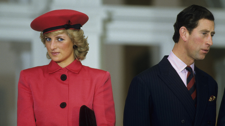 Princess Diana and Prince Charles standing slightly apart