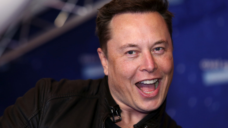 Elon Musk smiling