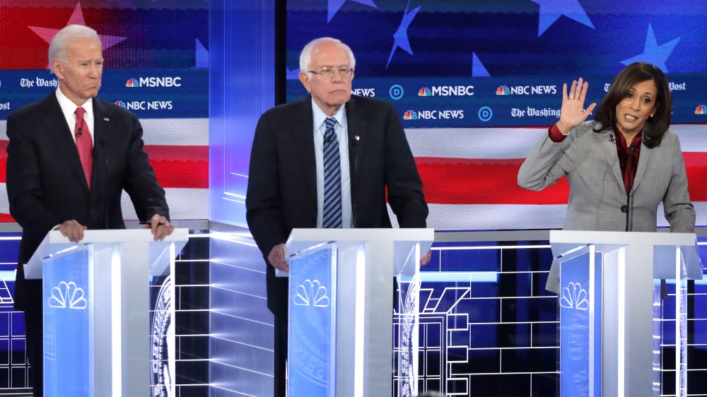 Joe Biden and Kamala Harris at presidential debate