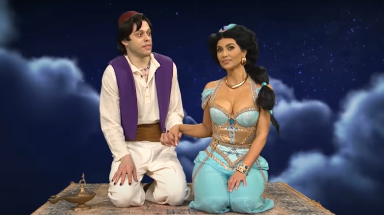 Costumed Kim Kardashian and Pete Davidson