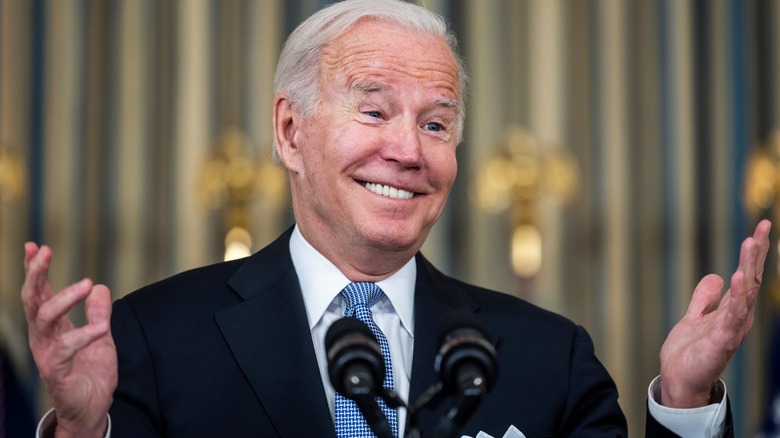 Joe Biden smiling 