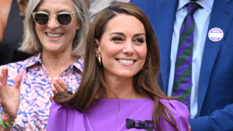 Kate Middleton smiling Wimbledon 2024