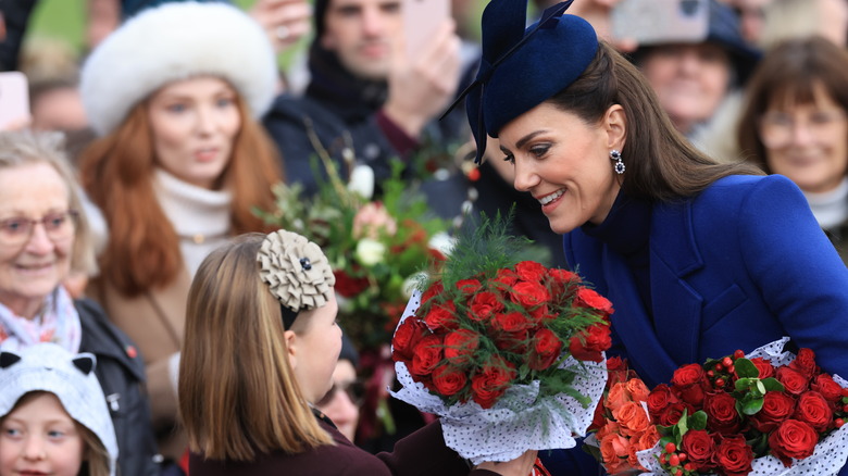 Kate Middleton and Mia Tindall at Christmas Walk 2023