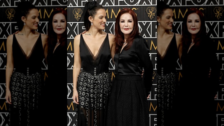 Riley Keough and Priscilla Presley bonding on the red carpet