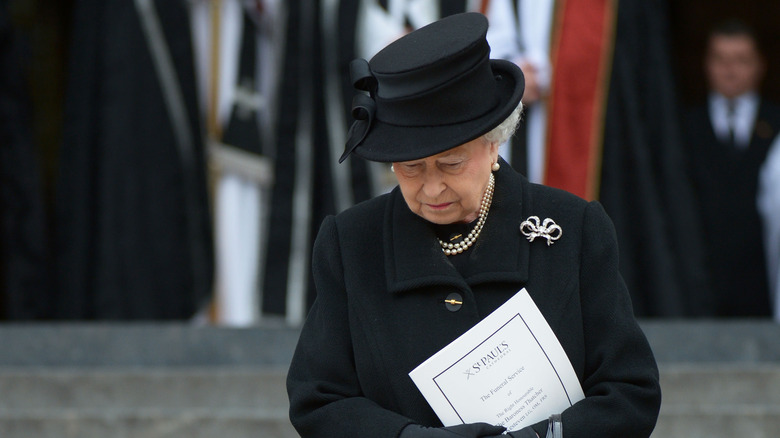 Queen Elizabeth Margaret Thatcher's funeral