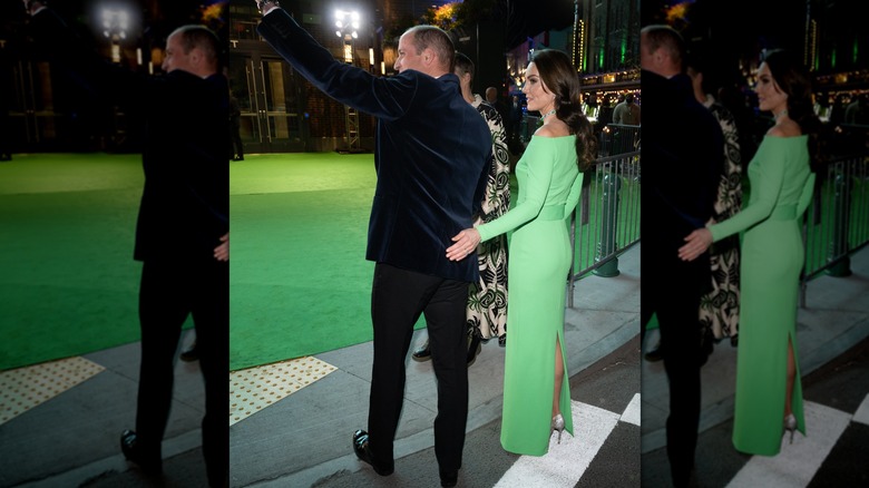 Kate tapping William's butt