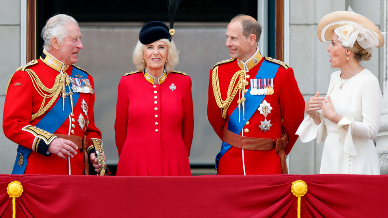 King Charles, Camilla, Prince Edward, and Sophie