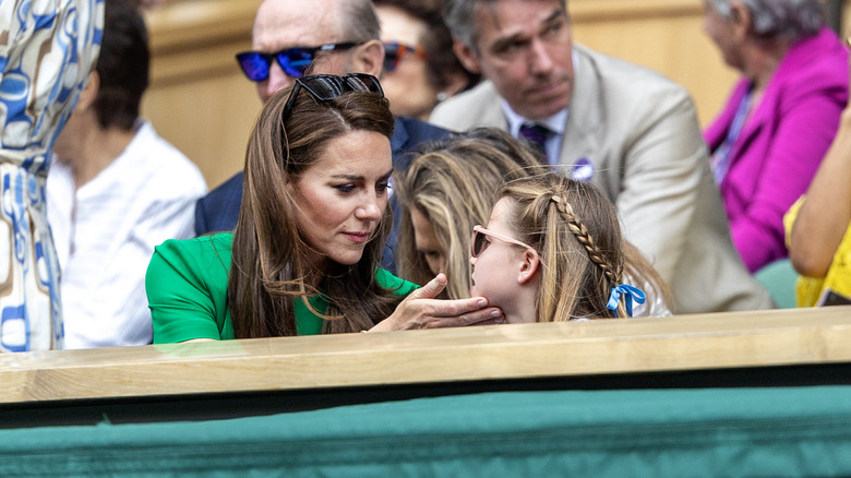 Princess Catherine and Charlotte at Wimbledon