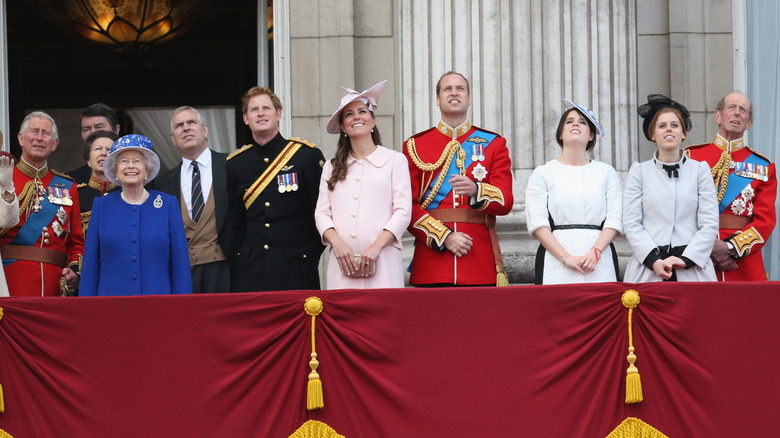 Royal family on the balcony 