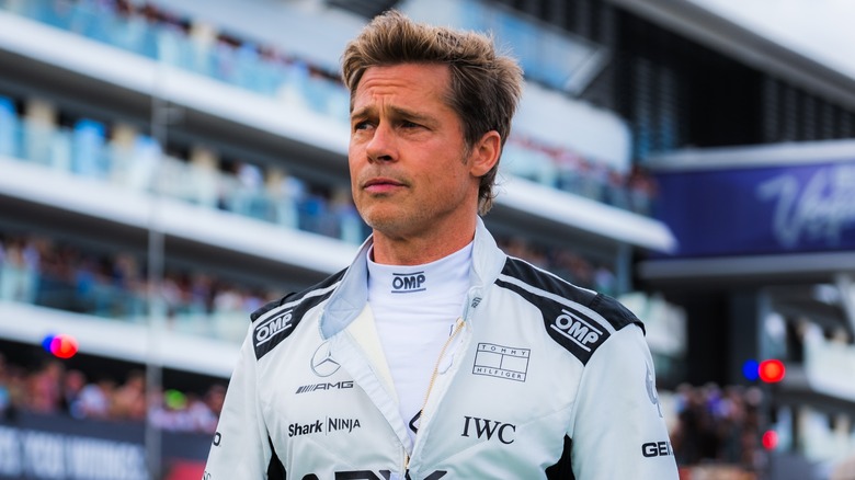 Brad Pitt at British Grand Prix