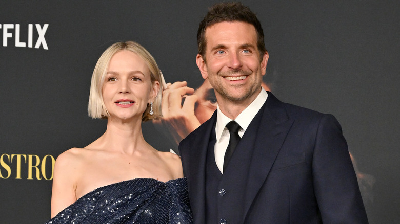 Bradley Cooper and Carey Mulligan stand side by side