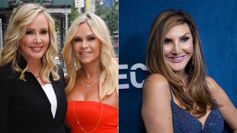 Shannon Beador Tamra Judge (L) Heather McDonald (R) smiling