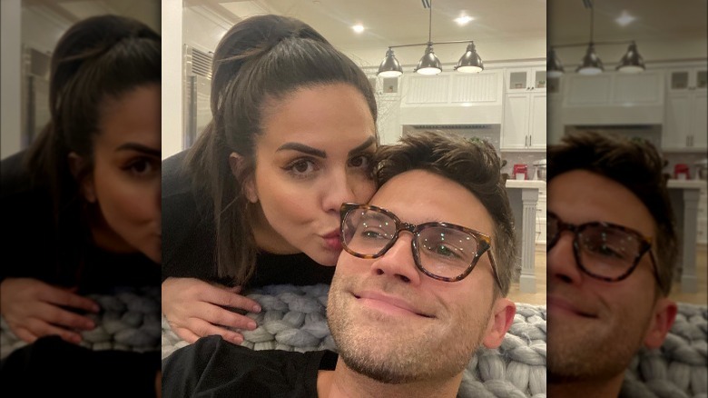 Katie Maloney-Schwartz kissing Tom Schwartz