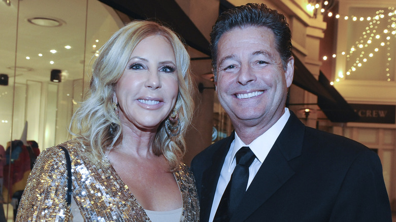 Vicki Gunvalson and Steve Lodge smiling