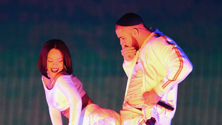 Rihanna and Drake dancing