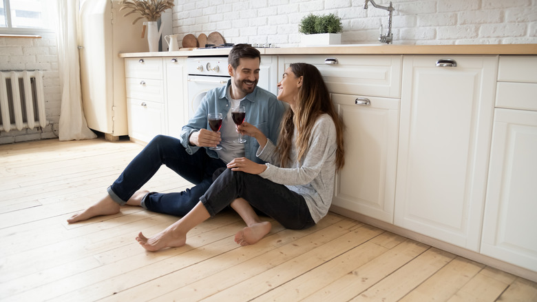 Couple having fun