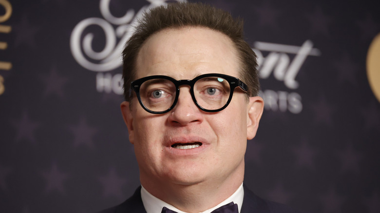 Brendan Fraser in glasses 