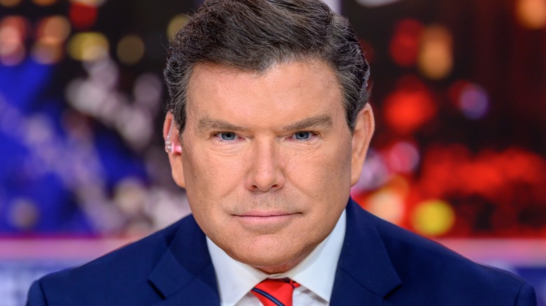 Bret Baier with makeup on for on-camera appearance