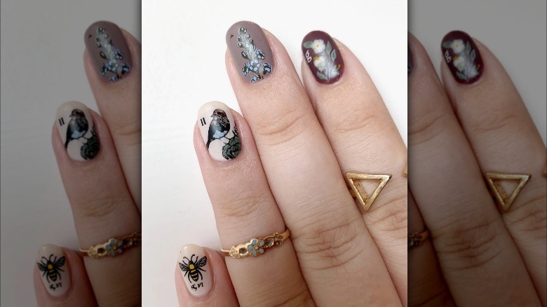 Botanical manicure 