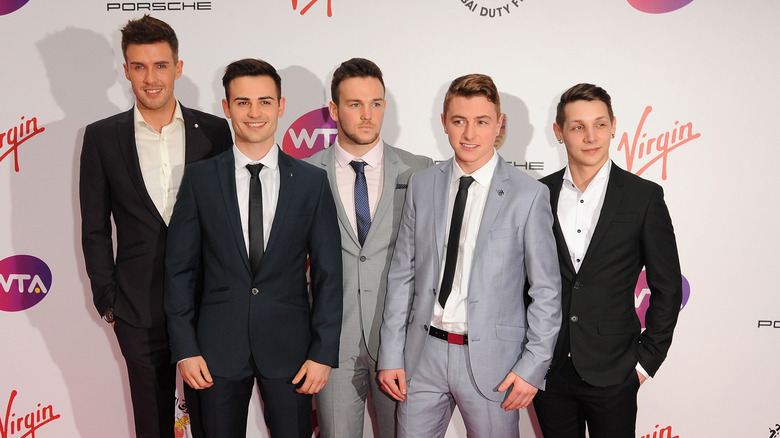 Collabro posing together in 2014