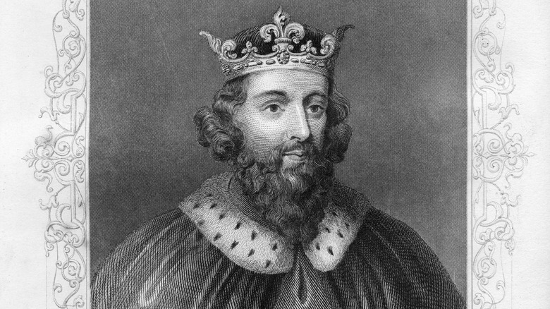 An artist's rendering of Alfred the Great 