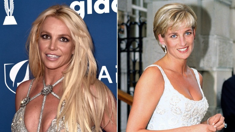 Britney Spears and Princess Diana split