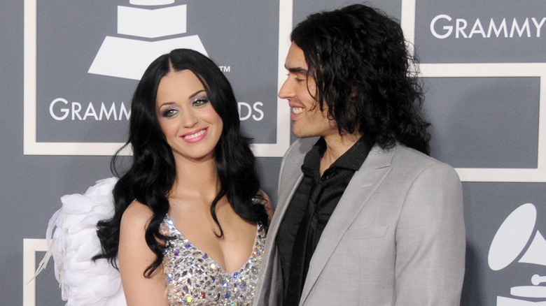 Katy Perry and Russell Brand on the red carpet