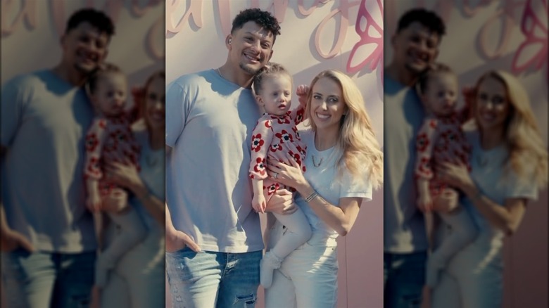 Patrick Mahomes, Brittany Mahomes and their daughter